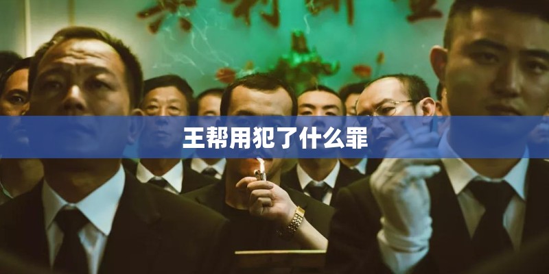 王帮用犯了什么罪