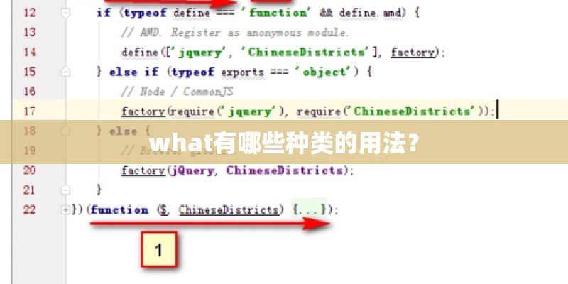what有哪些种类的用法？