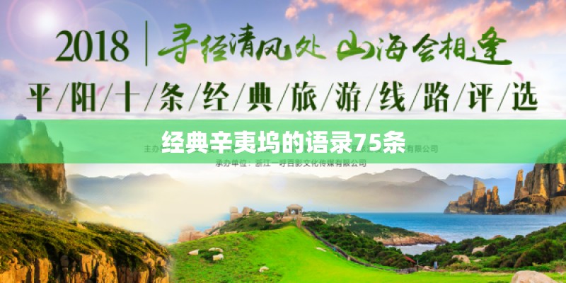 经典辛夷坞的语录75条