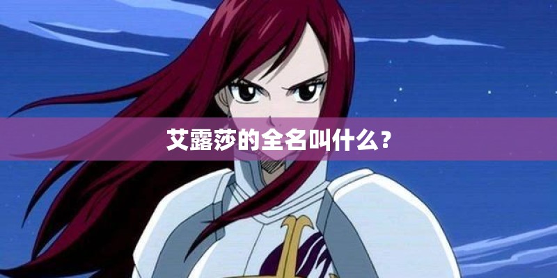 艾露莎的全名叫什么？