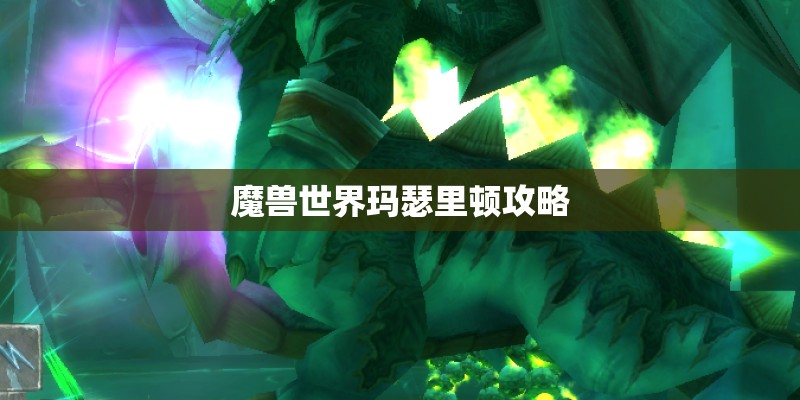 魔兽世界玛瑟里顿攻略